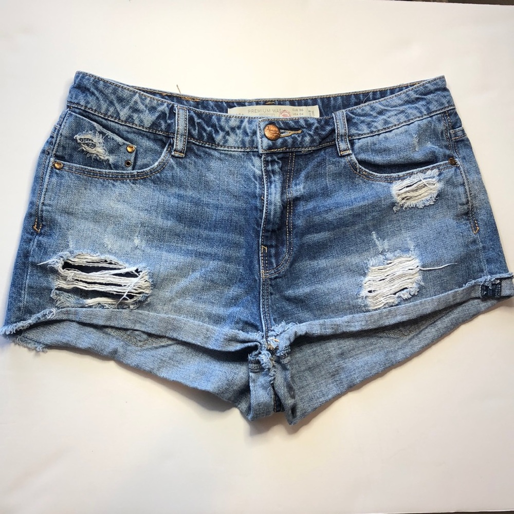 ZARA Jean Shorts Premium Wash Trafaluc